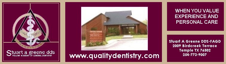 Gatesville Texas Cosmetic Dentist Stuart A Greene 76502