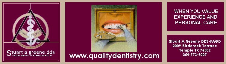 Gatesville Texas Cosmetic Dentist Stuart A Greene